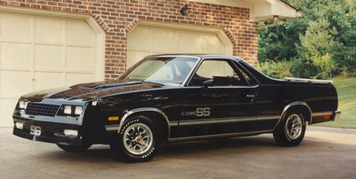 1984 Chevrolet El Camino parked in a driveway